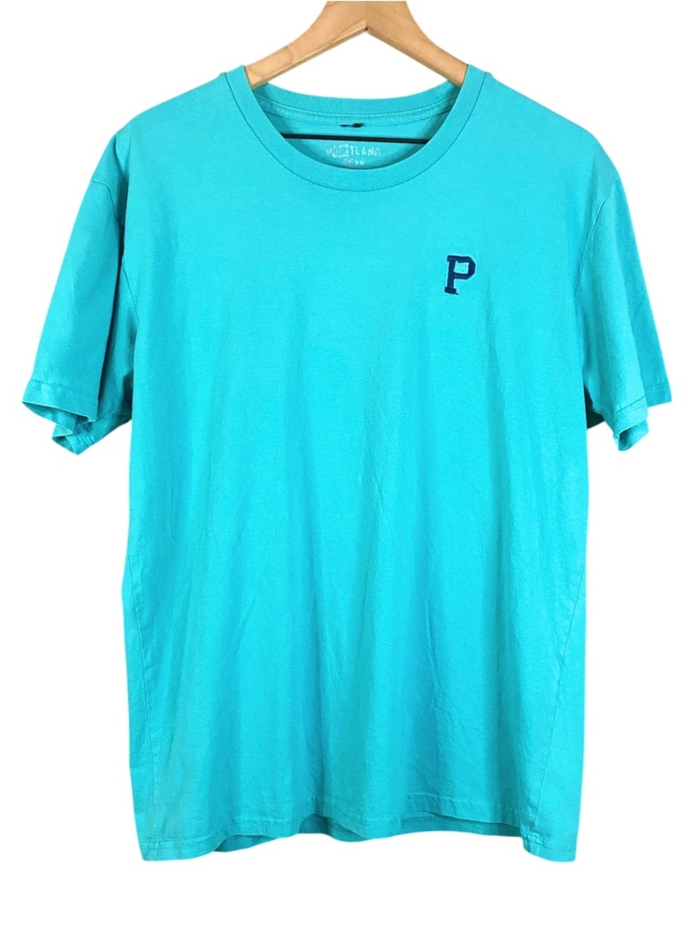 Men’s Portland Gear Embroidered Logo T-Shirt in Turquoise Size Large